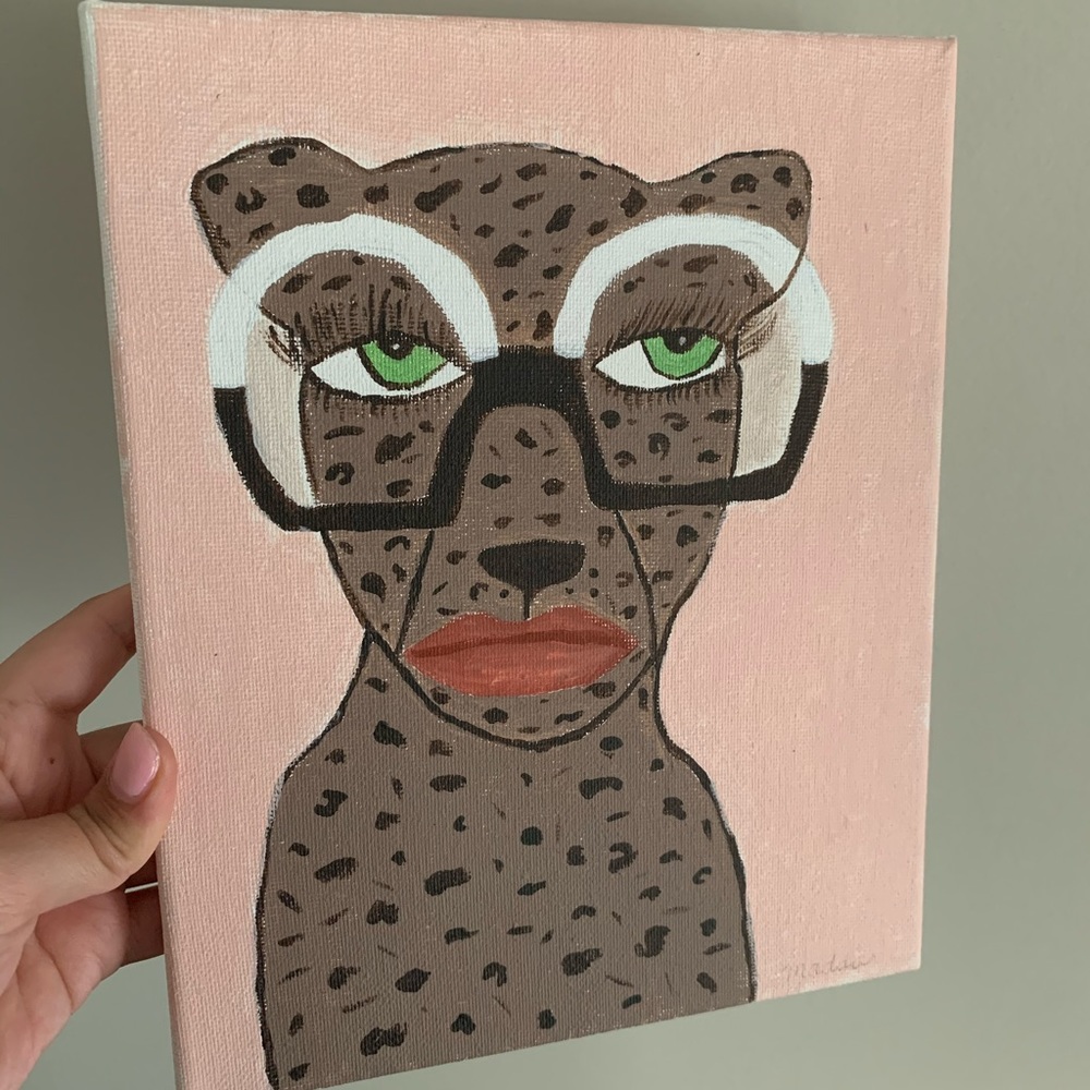 Original cheetah painting